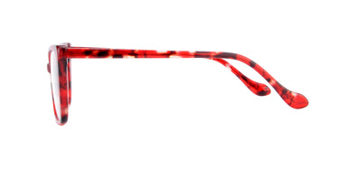 Women Urban Eyeglasses: Tina -Red - SpaceSMART Eye Clinic (Side View)